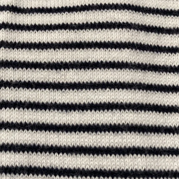 Loft Open Hooded Striped Cardigan 💗 White & Black - Picture 16 of 16